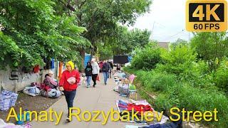 Almaty. Walk along Rozyakieva Street 4K