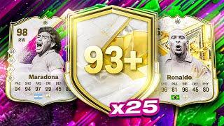 MY BEST ICON PICK EVER! 25x CRACKED 93+ ENCORE ICON PICKS ! FC 25 Ultimate Team
