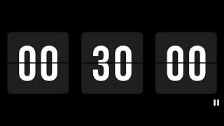 30 Minutes Stopwatch Timer Flip Numbers ⌛Relax Mode | Life Timer