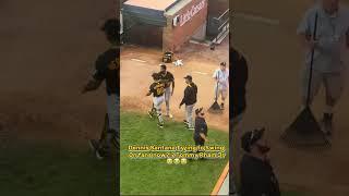 Dennis Santana Fighting Fans Now?  #Baseball #embarrasing #sports