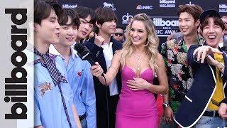 BTS Talks Love of Latin Pop and Show Off BBMA Victory Dance | BBMAs 2018