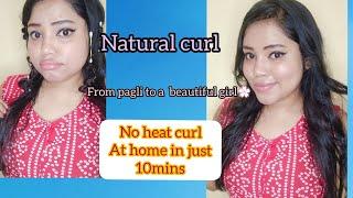 Natural curl at home in just 10mins |No heat curls||Ani Vlogs