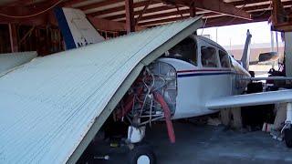 Buildings sustain extensive damage after strong windstorms hit Dallas-Fort Worth area