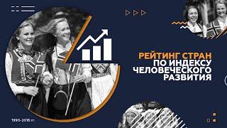 Рейтинг стран по Индексу человеческого развития с 1990 по 2018 гг.