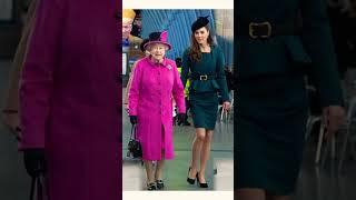 Beautiful family members Queen Elizabeth and Princess Kate Middleton #catherineelizabeth #shorts