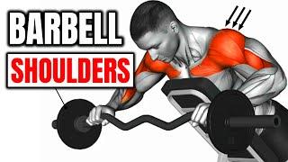 7 Best Barbell Shoulders Exercises| Build 3D Shoulders [Barbell Only]