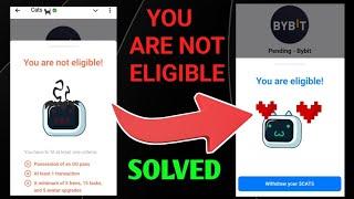 You Are Not Eligible | Fix! You Are not Eligible in Cats