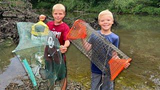 Unexpected Catch Trapping Creek Monsters!