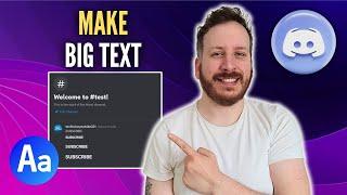 How To Make Big Text In Discord