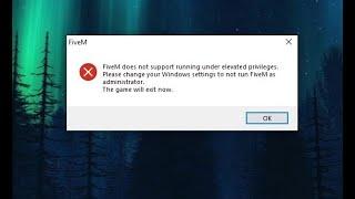 FiveM แก้ปัญหาเข้าเกมไม่ได้ Please Change your Windows setting to not run FiveM