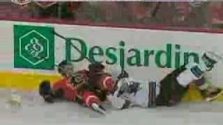 Cory Sarich hit on Marleau NHL Playoffs