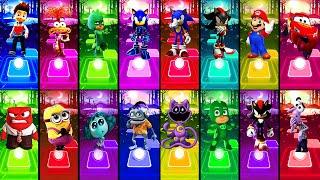  Inside Out 2 vs Paw Patrol vs PJ Masks vs Sonic | Tiles Hop LIVE