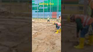 Setting Out - Surveying - #CivilEngineering #Shorts