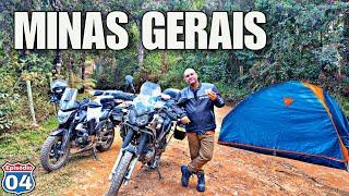 04-VIAGEM de Moto ACAMPANDO no Interior de MINAS GERAIS e São Paulo VIAJANDO de Moto GASTANDO Pouco