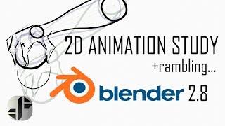 2D Animation Study | Blender 2.8 Timelapse + Ramble