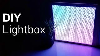 DIY LED Lightbox - Full Walkthrough - Customizable