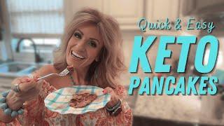 The BEST Quick & Easy Keto Pancakes! (Pumpkin Spice + Low-Carb!)