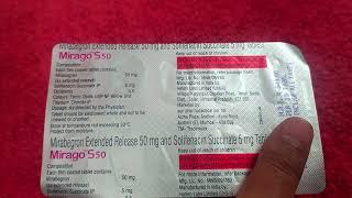 Mirago S 50 Tablet In Hindi | Mirabegron Extended Release 50mg and Solifenacin Succinate 5mg Tablets