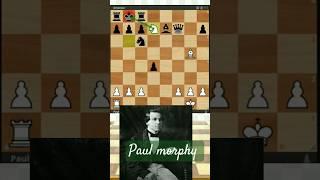 historical game Chess Grand Master Paul morphy fast CHECKMAT