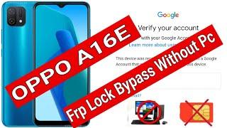 Oppo A16e Frp Bypass CPH2421 Google Account  Lock Bypass Without Pc