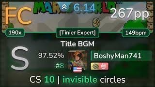 BoshyMan741 | Koji Kondo - Title BGM [Tinier Expert] +HDHR 97.52% FC #8 | 267pp - osu!