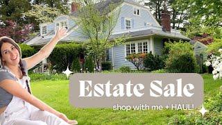 estate sale HOME DECOR HAUL  Shop with me!