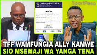 #LIVE KIMENUKA; TFF WATOA MAAMUZI WATANGAZA KUMFUNGIA MAISHA ALLY KAMWE / SIO MSEMAJI WA YANGA TENA