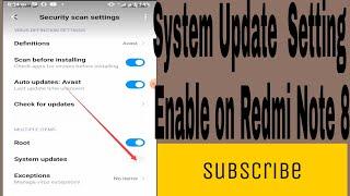 How to System Update  Setting Enable on Redmi Note 8