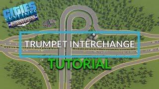 How To Build A Trumpet Interchange With No Mods (PC, XBOX, PS4) | Cities: Skylines Tutorial
