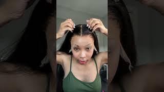 How To Apply A Lace Wig! EASY! #shorts #hair #transformation #howto