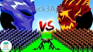 UNSTOPPABLE SWORDWRATH LEGIONS ICE vs LAVA x9999 ARMY FUNNY | Stick War Legacy Mod | Stick3Apk