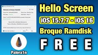 Hello Screen iOS 15.8.3 - iOS 16.7.10 iCloud Bypass Free By Broque Ramdisk