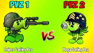 All Plants PVZ 1 Fusion vs PVZ 2 Xbox Style - Who Will Win? - Team Plant vs Team Plant