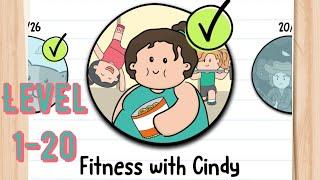 Brain Test 2 Fitness With Cindy Level 1-20 Tricky Stories