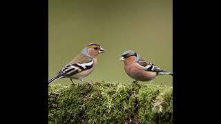 The Common Chaffinch bird. How to identify birds. Fun facts and informations.