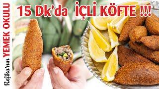 15 dakikada İÇLİ KÖFTE Yapabildik mi? | Hızlı ve Lezzetli içli köfte tarifi! | Pratik İçli Köfte