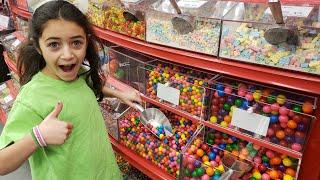 Kids Shopping at Grocery Supermarket Food Toy Store