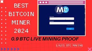 BEST BITCOIN MINER SOFTWARE 2024 | 0.9 BTC LIVE MINING PROOF | Microcryptosofts v4.0.9