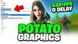 How to BOOST FPS & 0 DELAY with POTATO GRAPHICS in Fortnite!  (Intel, AMD & NVIDIA)