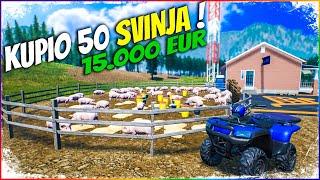 KUPIO SAM 50 SVINJA & POTROŠIO 15.000 EUR *Ranch Simulator*