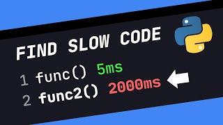How To FIND SLOW CODE In Python & OPTIMIZE IT (FT. cProfile)