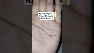 Intelligent High IQ Level Brain Line Reading #astrology #astrologer #palmistry #shorts #trending