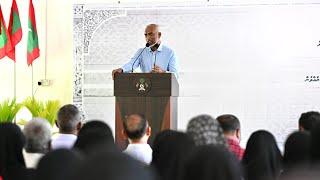 President meets residents of ADh  Omadhoo