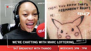 Thando Thabethe regrets a tattoo she got when she was 18 | 947 Breakfast With Thando