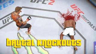 EA Sports UFC 2 - Best Brutal Knockouts Compilation #1