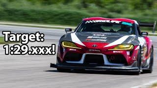 Hunting Sub-30s at Gingerman!! - Time Attack A90 Supra #TA90 PhD Racing