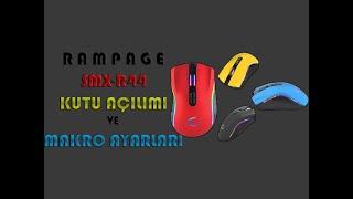 Rampage SMX-R44 Gaming Mouse Kutu Açılımı ve Detaylı Makro Ayarları