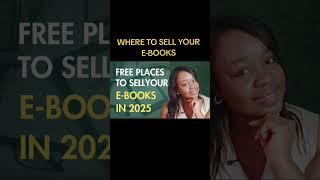 Where to sell your E-books - Top Platforms