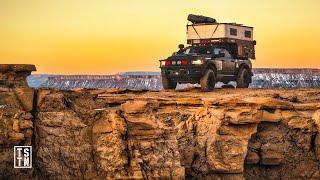 Solo Cliff Edge Camping In a Full-Size Overland Rig