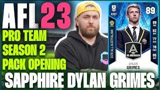 AFL 23 PROTEAM SEASON 2 PACK OPENING PULLS - SAPPHIRE DYLAN GRIMES  #AFL23 #PROTEAM #AFL